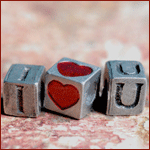 Аватар Металлические кубики сложены в фразу I Love You