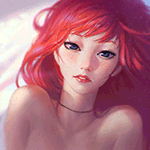 Аватар Обнаженная рыжеволосая девушка с веснушками
