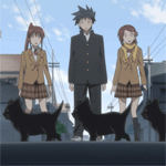 Аватар Трое шокированных школьников смотрят на черных кошек, переходящих им дорогу