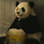 Аватар Панда ест попкорн