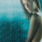 Аватар Девушка обнаженная на фоне дождливого стекла, стекают капли, автор Анна