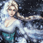 Аватар Эльза / Elsa из мультика Frozen / Холодное сердце под снегом