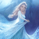 Аватар Волшебная мантия Эльза / Elsa из мультика Frozen / Холодное сердце