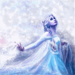 Аватар Эльза / Elsa из мультика Frozen / Холодное сердце в облаках
