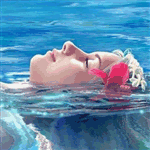 Аватар Девушка лежит в воде