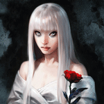 Аватар Девушка с розой