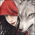 Аватар Девушка в красном плаще и серый волк